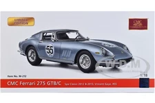 FERRARI 275 GTB/C #55 "SPA CLASSIC" 2012-2013 LTD ED 1000 PCS 1/18 BY CMC M-212
