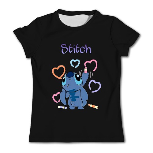 Lilo & Stich Cotton Kids T Shirt Different Colors - Picture 3 of 11
