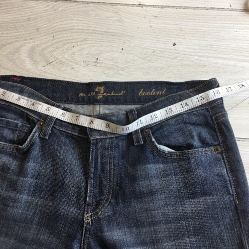 7 Seven For All Mankind Low Rise Boot Cut Women Jeans 28 W/ 32L - Picture 4 of 8