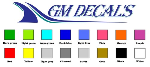 Motorcycle Belly Pan Fairing Decals Stickers Sponsor kit. Any color. - Picture 5 of 5