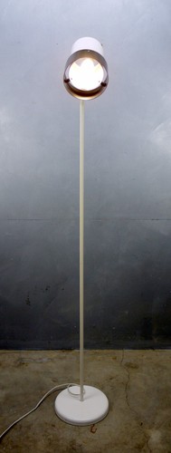 Mid Century Modern 1960s Sonneman style BLACK WHITE Atomic Space AGE floor Lamp - Picture 8 of 13