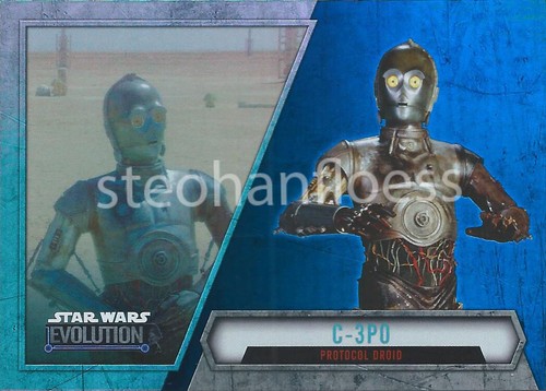 2016 Topps Star Wars Evolution Blue Lightsaber Card You Pick Finish Your Set - Picture 33 of 47
