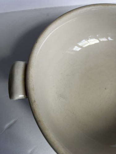 1940’s Universal Cambridge Pottery Calico Fruit Covered Dish Vintage 10” W Lid - Picture 8 of 14