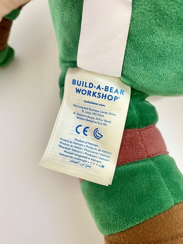 Costruisci un Orso BAB Teenage Mutant Ninja Turtles Raffaello Rosso 18" Peluche Parlante TMNT - Foto 3 di 6