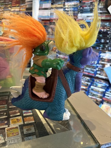 RARE VTG Battle Trolls Dinotroll Sven & Trollasaurus Hasbro - 1992 - Bild 2 von 5