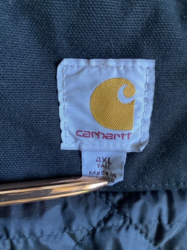 Carhartt Jacke Herren schwarz Canvas Kapuze 3M Thinsulate 104050-BLK Größe 4XL Tall - Bild 11 von 17