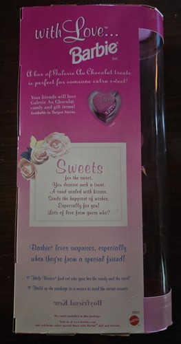 1999 WITH LOVE BARBIE Target Special Edition Valentine Doll Mattel - NIB - Picture 2 of 3