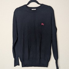 Burberry Brit Black 100 Cashmere Sweater M Quiet Luxury Jumper Pullover