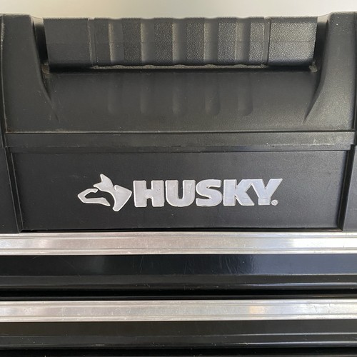 Cassettiera porta attrezzi Husky nera con scomparto superiore e 3 cassetti scorrevoli - Foto 7 di 15