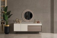 Designer Esszimmer MöBel Holz Sideboard Luxus Spiegel Kommode Anrichte