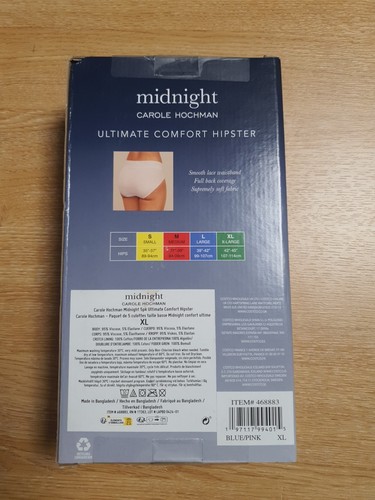 Carole Hochman Ultimate Comfort Hipster Briefs 5 Pack Size XL - Picture 2 of 3