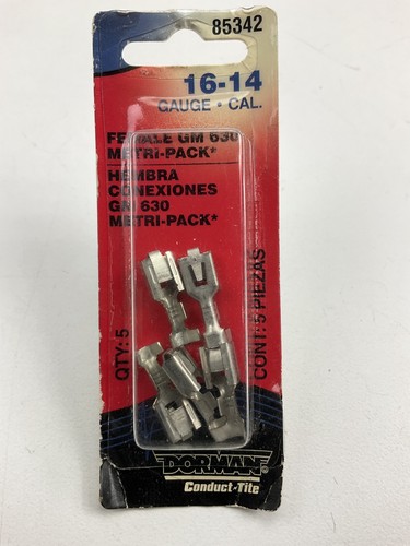 Dorman 85342 16-14 Gauge Female GM Metri-Pack 630 Series Tech Terminal - 5pcs