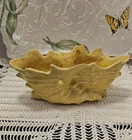 Vintage Nelson McCoy Pottery Yellow Double Shell Planter 3.5" T x 8.5" W x 3" D