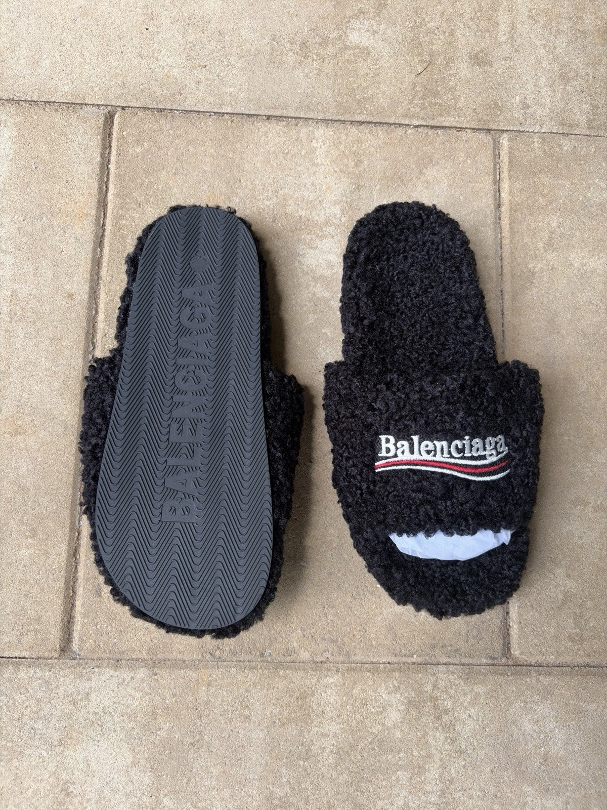 Balenciaga Men's Furry Slides, Size 10US (44 EUR)
Opens in a new window or tab