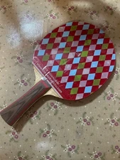 Table Tennis Racket Red And Black Rubber