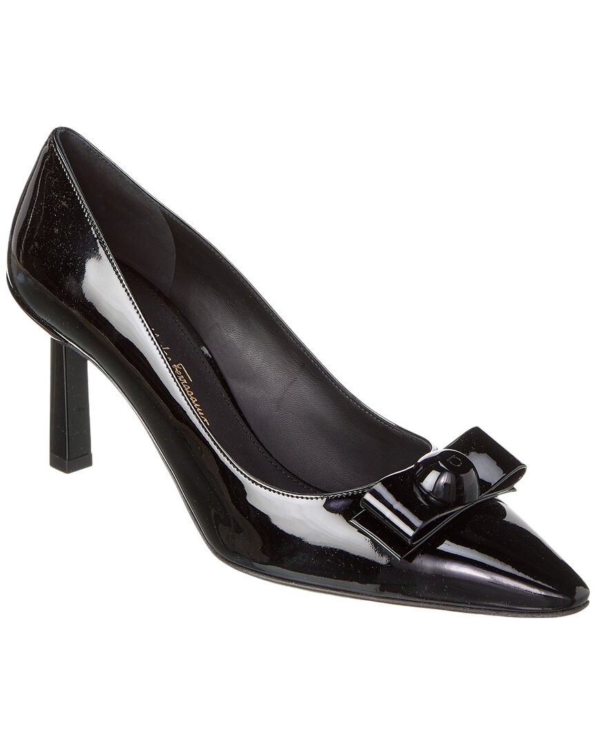 Женские лакированные туфли-лодочки Ferragamo Katrin 9.5C