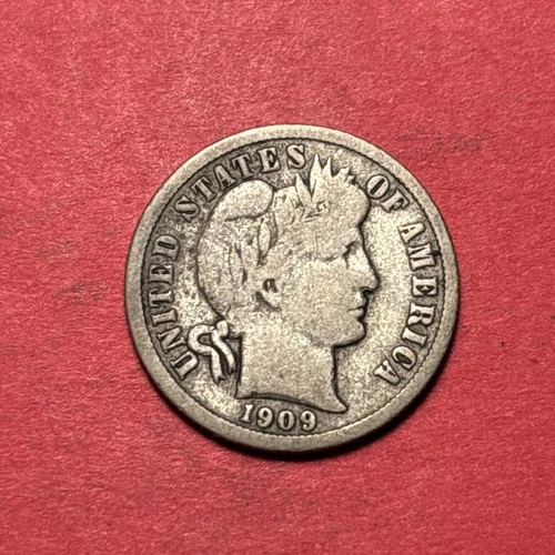 (1) Beautiful Antique 1909-O Barber Dime CHOICE VG-VERY GOOD NICE FILLER