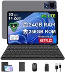 2025 Neueste 14 Zoll Tablet 24GBRAM 256GB Android15 Tablet 2SIM LTE 5G WiFi GPS