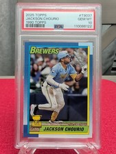 2025 Topps Series 1 - 1990 Topps Baseball Jackson Chourio #T90-37 PSA 10