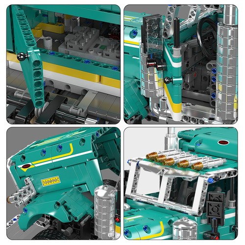 Mould King 13201 Muscle Truck Trailer American Car Building Block Toy Gift - Picture 6 of 6