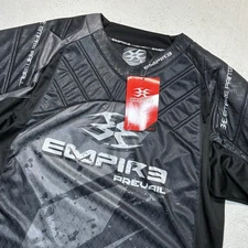 Empire Prevail Paintball Jersey XLarge Padded Breathable Long Sleeve Black/grey