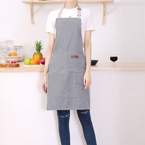 2 Pieces Kitchen Cooking Aprons, Cotton Polyester Blend Adjustable Bib Aprons... - Picture 4 of 7