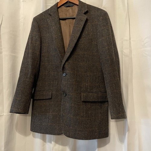 Brooks Brothers Harris Tweed Blazer Mens 40 Wool Regent Plaid Sports Coat - Picture 3 of 13
