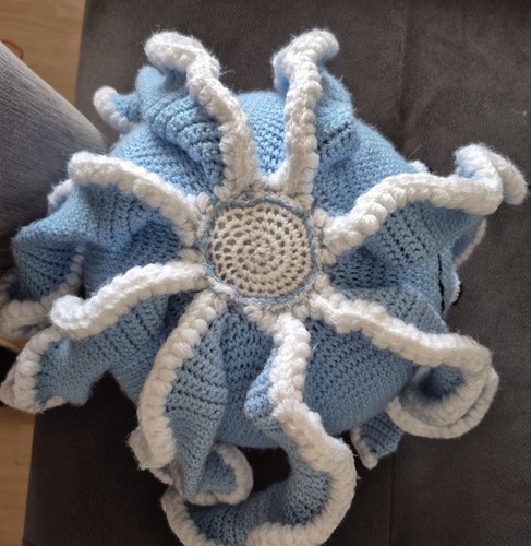 Krake, Tintenfisch, Kuscheltiere, Blau, Weiß - Bild 3 von 3