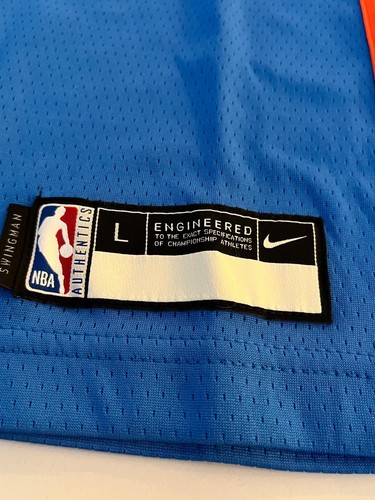 Camiseta Nike Russell Westbrook OKC Thunder NBA Azul Swingman Juvenil Grande - Imagen 8 de 12