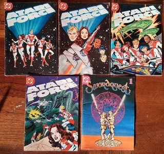 Atari 2600 Atari Force & Swordquest Comic Book Game Insert Lot original