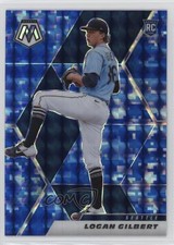 2021 Panini Mosaic Rookie Blue Camo Mosaic Prizm Logan Gilbert #287 c7z