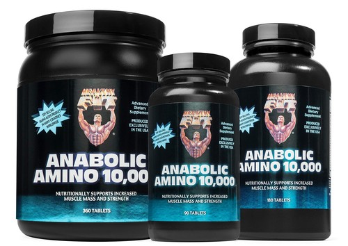Healthy 'N Fit - Anabolic Amino 10,000 -Amino Acid Tablets (180)- Hydrolyzed ... - Picture 4 of 7
