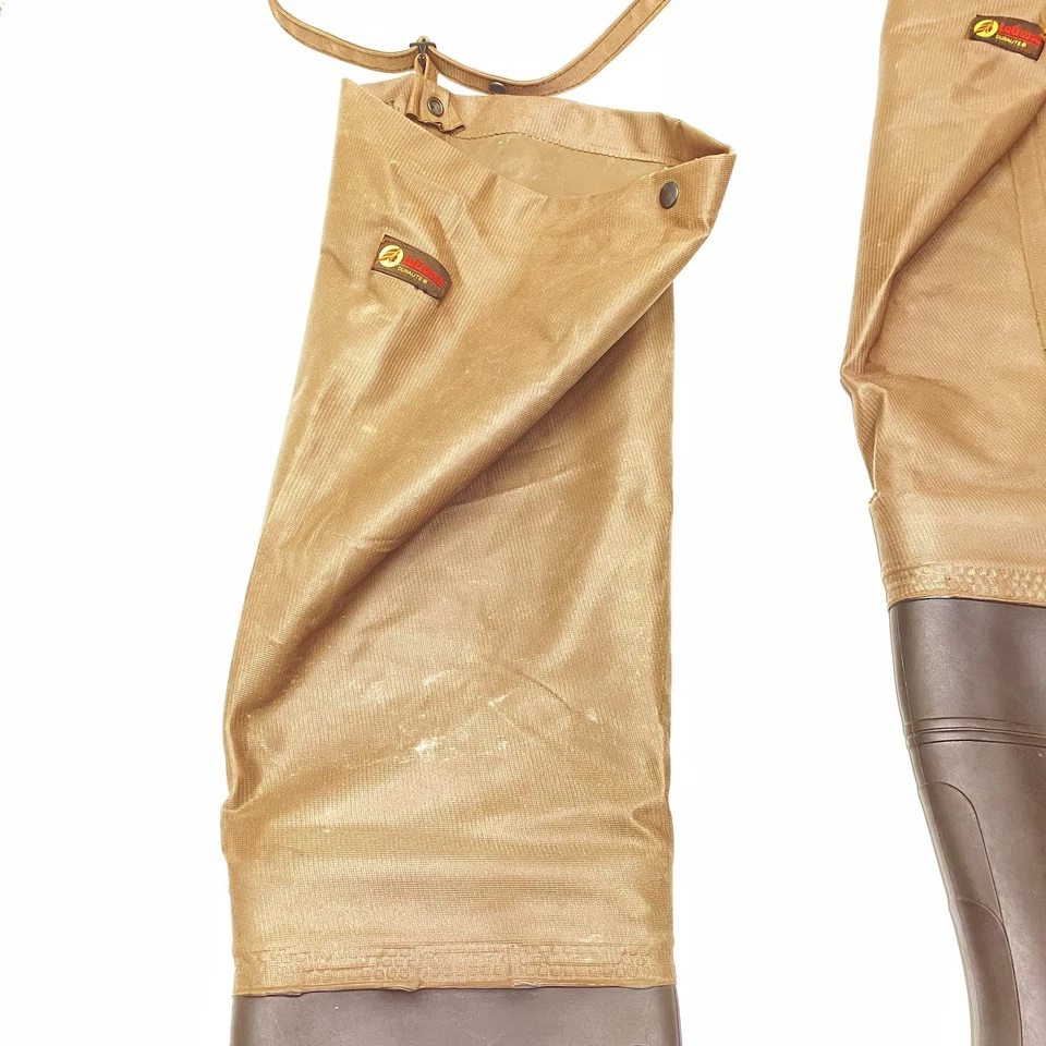 Lacrosse Duralite Boots Hip Waders waterproof Size 11 Brown Made in USA - Image 4 of 4