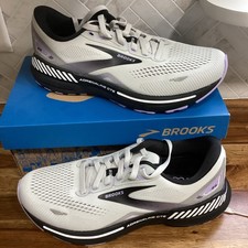 Brooks Adrenaline GTS 23 Grey Purple Women's SZ 8.5 B Running Shoes