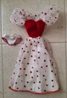 Vintage Barbie 1983 "Loving You" Outfit White Red Hearts Top Skirt Panties
