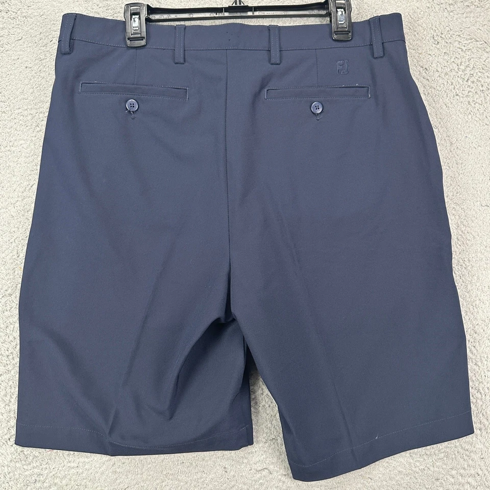 Pantalones Cortos FootJoy FJ Golf Para Hombres 36 Azul Chino Bolsillos Frontales Planos Elastizados Atléticos Foto 2 de 4