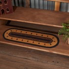 Stair Tread Heritage Farms Jute Primitive 8.5x27 Oval Star Floor VHC Brands