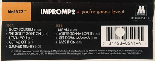 *SEALED* Impromp2 - You're Gonna Love It Cass, Album, 35, MoJazz 1995 Hip Hop, J - Picture 5 of 6