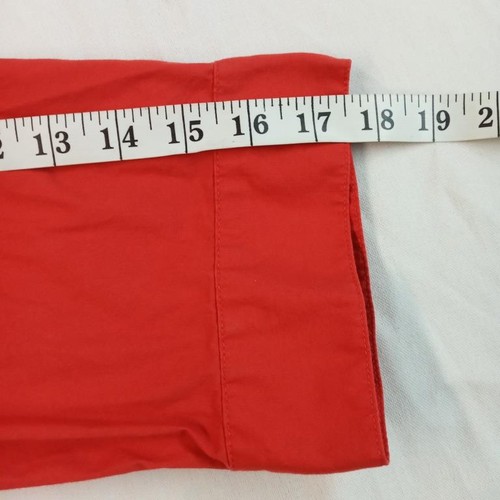 Lane Bryant 22 rot Kragen 3/4 Ärmel Elasthan Stretch Button Down Shirt Oberteil - Bild 7 von 7