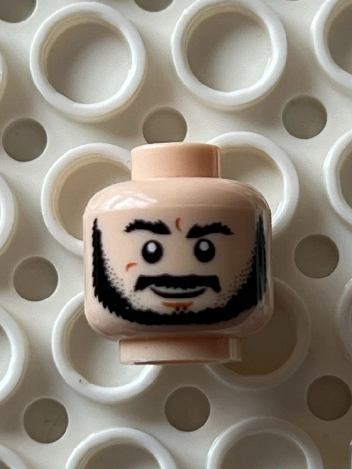 LEGO Prince Persia Sheik Amar Head POP009 Minifigura Barba Negra 2010 Edición Limitada Raro Foto 2 de 4