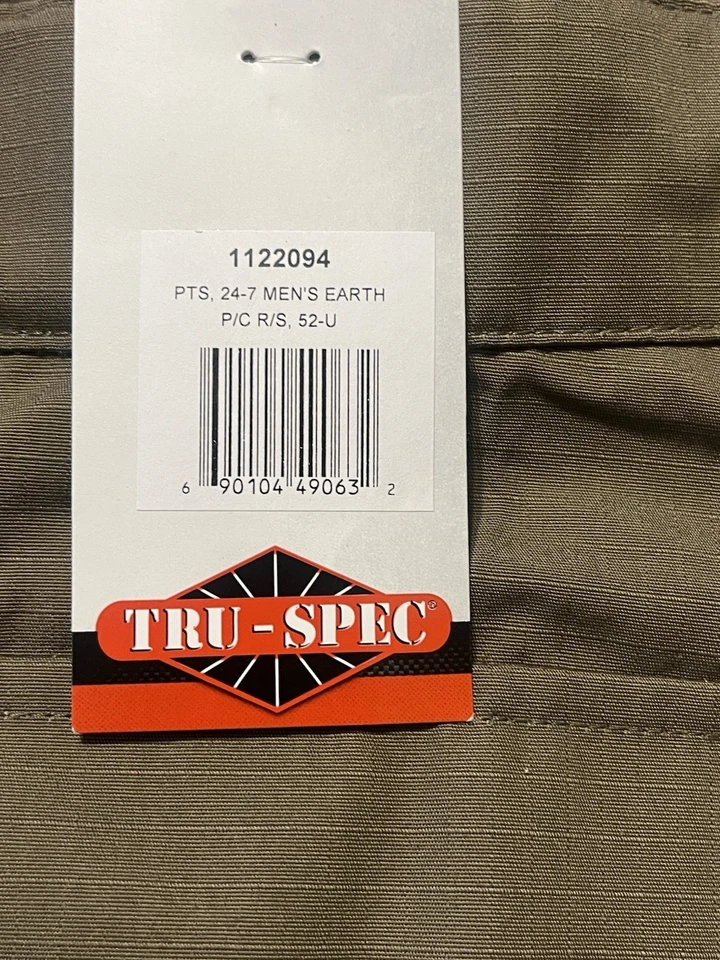 PANTALÓN TÁCTICO ORIGINAL TRU-SPEC SERIE 24-7-52” Cintura - Color Tierra - Caqui Foto 4 de 4