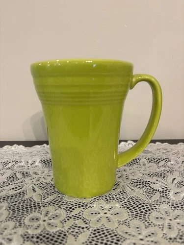 Homer Laughlin FIESTA bistro LATTE MUG 18 oz Lemongrass GREEN  FIESTAWARE