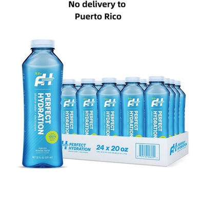 #ad 24 Pack Perfect Hydration 9.5pH Alkaline Water 20oz Electrolytes Recycled $27.64