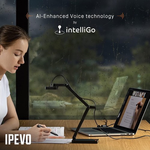 Ipevo V4K PRO ULTRA HD USB Visualiser mit KI-gestütztem Mikrofon, für Klassenzimmer - Bild 6 von 8