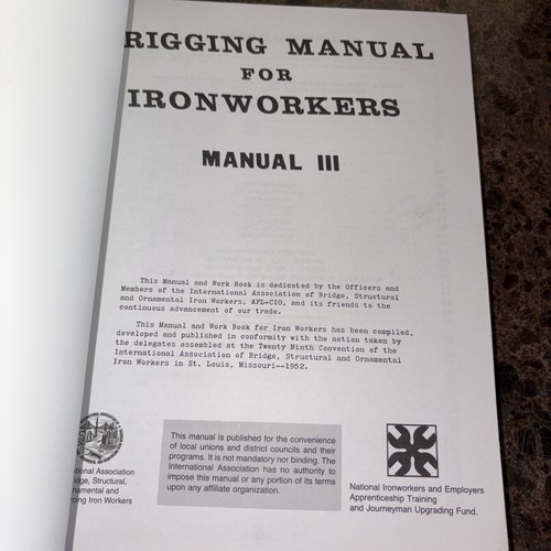 Takelage Handbuch für Eisenarbeiter Handbuch III Intl Assn Brücke strukturell dekorativ - Bild 4 von 10
