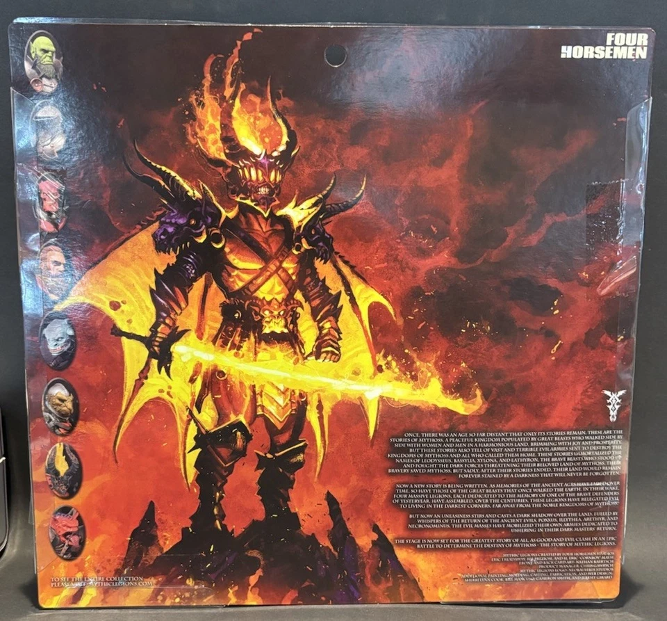 4H Four Horsemen Mythic Legions Figure: Deluxe Arethyr Winged Demon Set! - Image 2 of 3