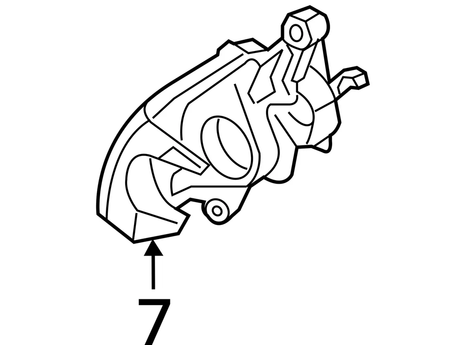 Pinza de freno trasera izquierda Dodge Dart 2014-2016 BSUJZ Foto 3 de 3