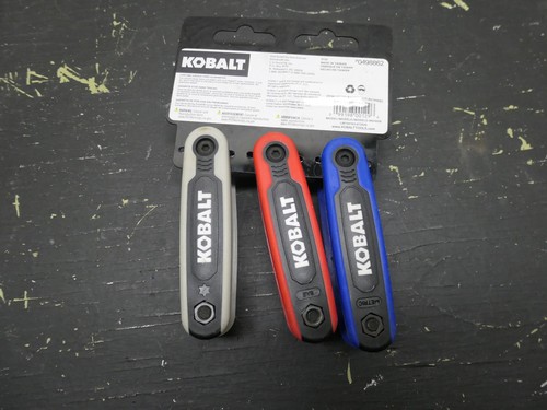 Kobalt Folding Hey Key Set 25 Piece SAE Metric Tool 3 Piece 0498862 New - Picture 4 of 4