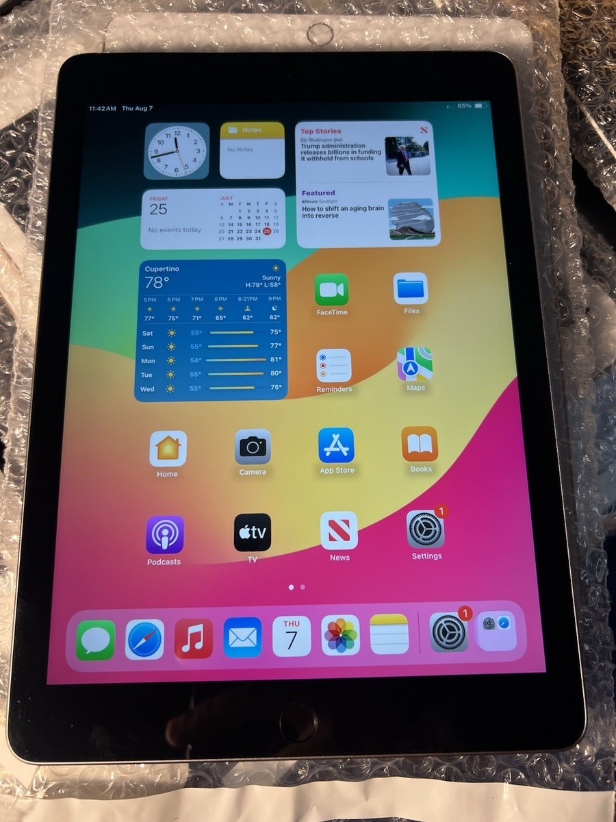 Inbox Apple iPad 6th Gen 32gb WiFi Cellular Unlocked for