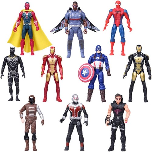 Lot de 10 figurines de collection série Super Hero - jouets PVC de 6,7 pouces - Photo 3/8